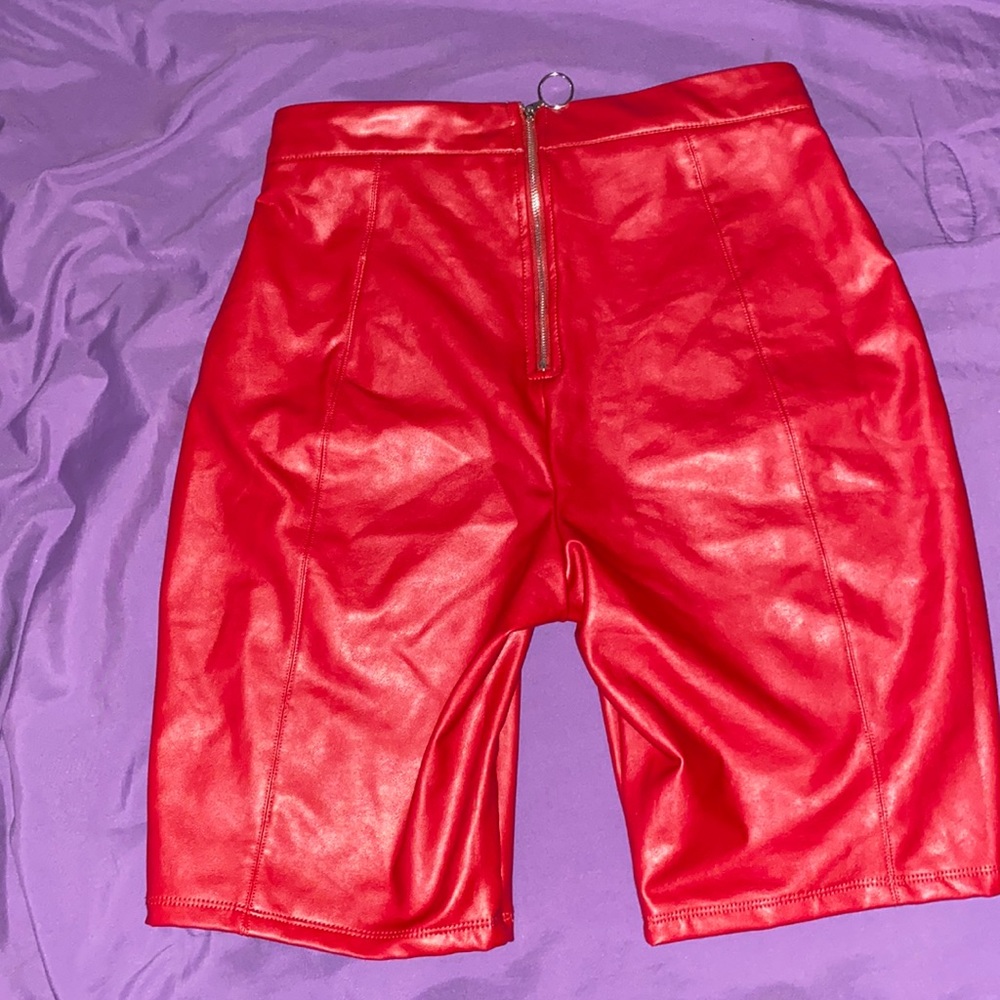 High Waist Leather Pants